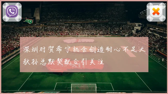 深圳对贺希宁机会创造耐心不足大秋孙总默契配合引关注